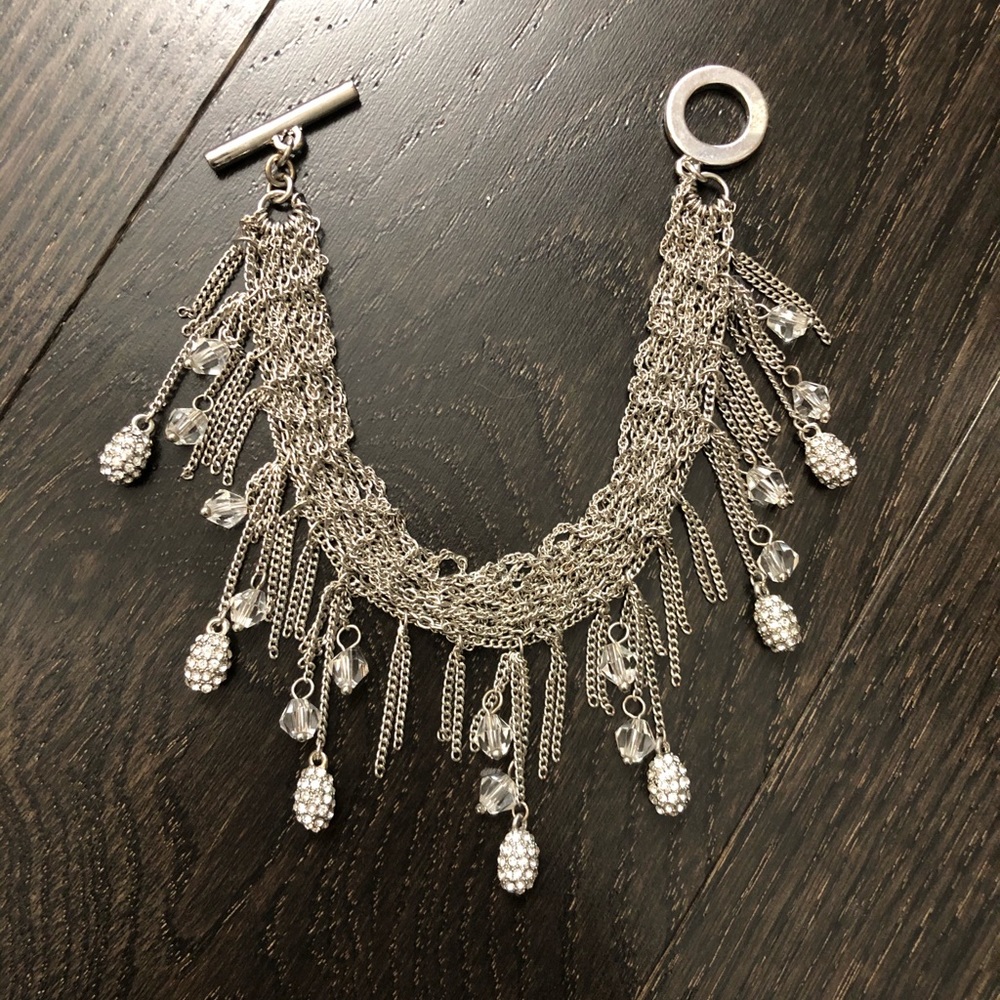 Beautiful Crystal Drop Bangle Brancelet